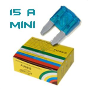 FUSIBLE MINI 15A AZUL UNIDAD