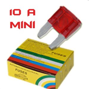 FUSIBLE MINI 10A ROJO UNIDAD