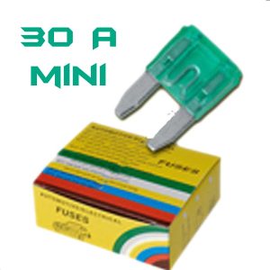 FUSIBLE MINI 30A VERDE UNIDAD