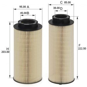 FILTRO GASOIL SCANIA E103KP01D197-2 (2 UNID.)