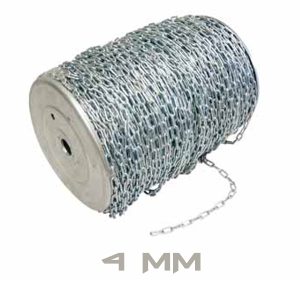 CADENA ZINCADA 4MM - 1MT.