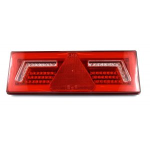 PILOTO KMR 7 FUNC. LED RECTANGULAR C/TRIAN. IZQ.
