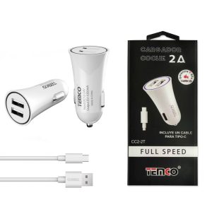 CARG+CABLE TEMCO 2XUSB TIPO C 2.1A