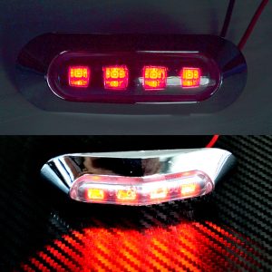 PILOTO TG POSICION LED CROMADO ROJO 24V
