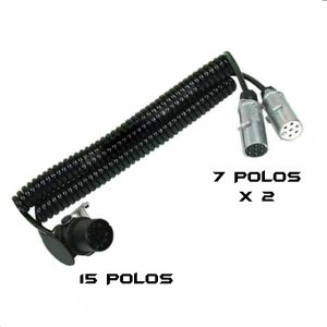 MANGUERA ELECT. KMR DOBLE 7PIN/15 POLOS