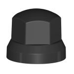 TAPON TUERCA NEGRO. RW 32MM CORTO