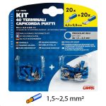 BLISTER TERMINAL LAMPA HEMBRA+MACHO 1.5-2.5MM AZUL