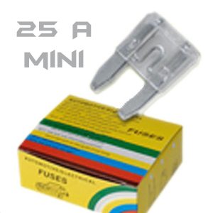 FUSIBLE MINI 25A TRANSP. UNIDAD
