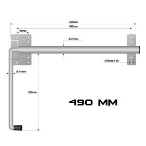 RETENEDOR BRAZO MUELLE 490MM