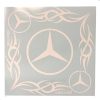 ADHESIVO VENTANA 40X40 MERCEDES 2 PZAS. BLANCO