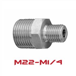 RACORD ADAP. METALICO M22-M1/4