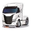 ADHESIVO CAMION IVECO 10X10 CM