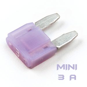 FUSIBLE MINI 3A VIOLETA UNIDAD