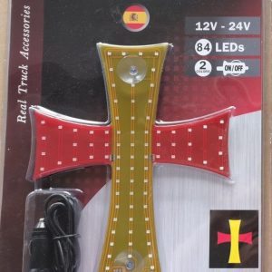 CRUZ LUMINOSA ESPAÑA 84 LED 12-24V 230X250MM