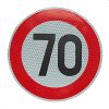 PLACA ADHESIVA REFLEX. 70 KM/H