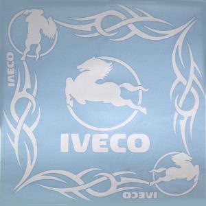 ADHESIVO VENTANA 40X40 IVECO 2 PZAS. BLANCO