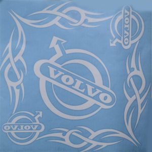ADHESIVO VENTANA 40X40 VOLVO 2 PZAS. BLANCO