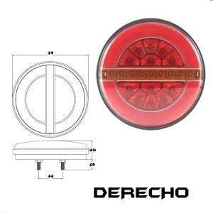 PILOTO KMR LED RED. 3 FUNC. DER. INTERM. DINAMICA