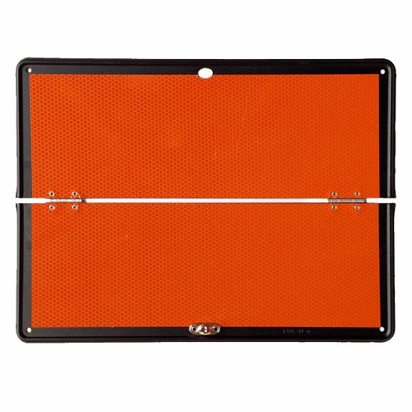 PLACA MERC. PELIGROSAS PLEGABLE C/RAYA