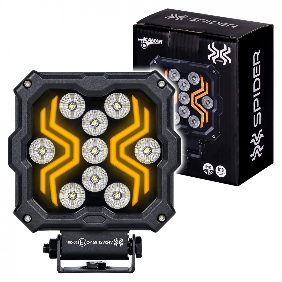 FARO TRABAJO KMR SPIDER 9 LED 12/24V 18W CUADRADO