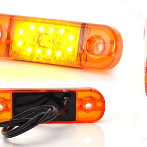 PILOTO WAS LED PLANO 12 LED AMBAR