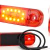PILOTO WAS LED PLANO 12 LED ROJO