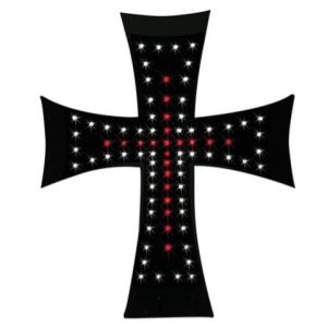 CRUZ LUMINOSA ROJO 81 LED 24V 200X250MM