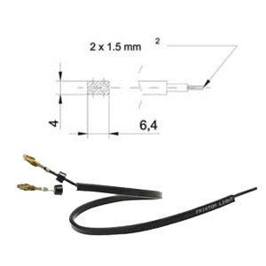 MANGUERA ELECTRICA 2X1MM PLANA 1MT.