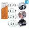JUEGO ABRAZADERAS METALICAS 16 PCS