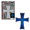CRUZ LUMINOSA AZUL 81 LED 24V 200X250MM
