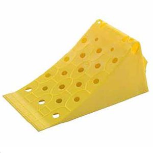 CALZO RUEDA MEDIANO PLAST.AMARILLO