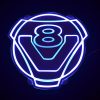 LUMINOSO LED SCANIA V8 AZUL 12/24V