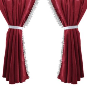 CORTINAS TG PARABRISAS GRANATE 2 PZAS