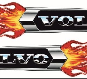 ADHESIVO LLAMAS VOLVO 2 UND.