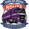 ADHESIVO CAMION KING OF THE ROAD MAN