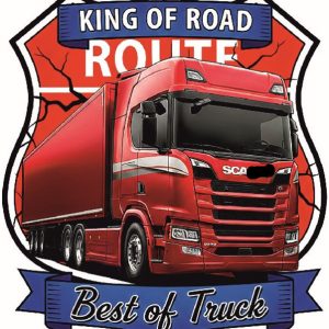 ADHESIVO CAMION KING OF THE ROAD SCANIA