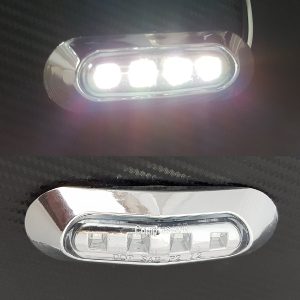 PILOTO TG POSICION LED CROMADO BLANCO 24V