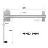 RETENEDOR BRAZO MUELLE 440MM