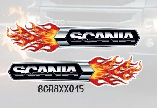 ADHESIVO LLAMAS SCANIA 2 UND.