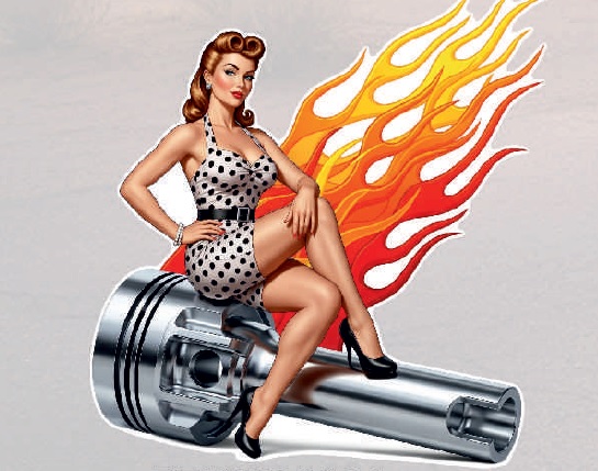 ADHESIVO CHICA PISTON LLAMA