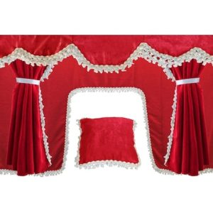CORTINAS TG ROJA 5 PIEZAS