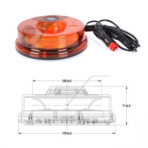ROTATIVO KMR LED BAJO 12/24V