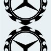 ADHESIVO RET. MERCEDES 20CM.2 PZAS