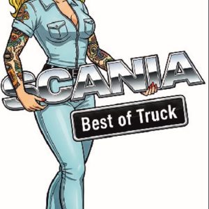 ADHESIVO CHICA PIN UP SCANIA