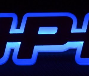 LOGOTIPO SUPER LED AZUL 24V ESPEJO