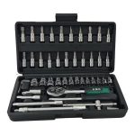 MALETIN HERRAMIENTAS KMR 46 PIEZAS 1/4"