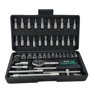 MALETIN HERRAMIENTAS KMR 46 PIEZAS 1/4"