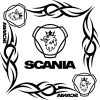 ADHESIVO VENTANA 40X40 SCANIA 2 PZAS. NEGRO
